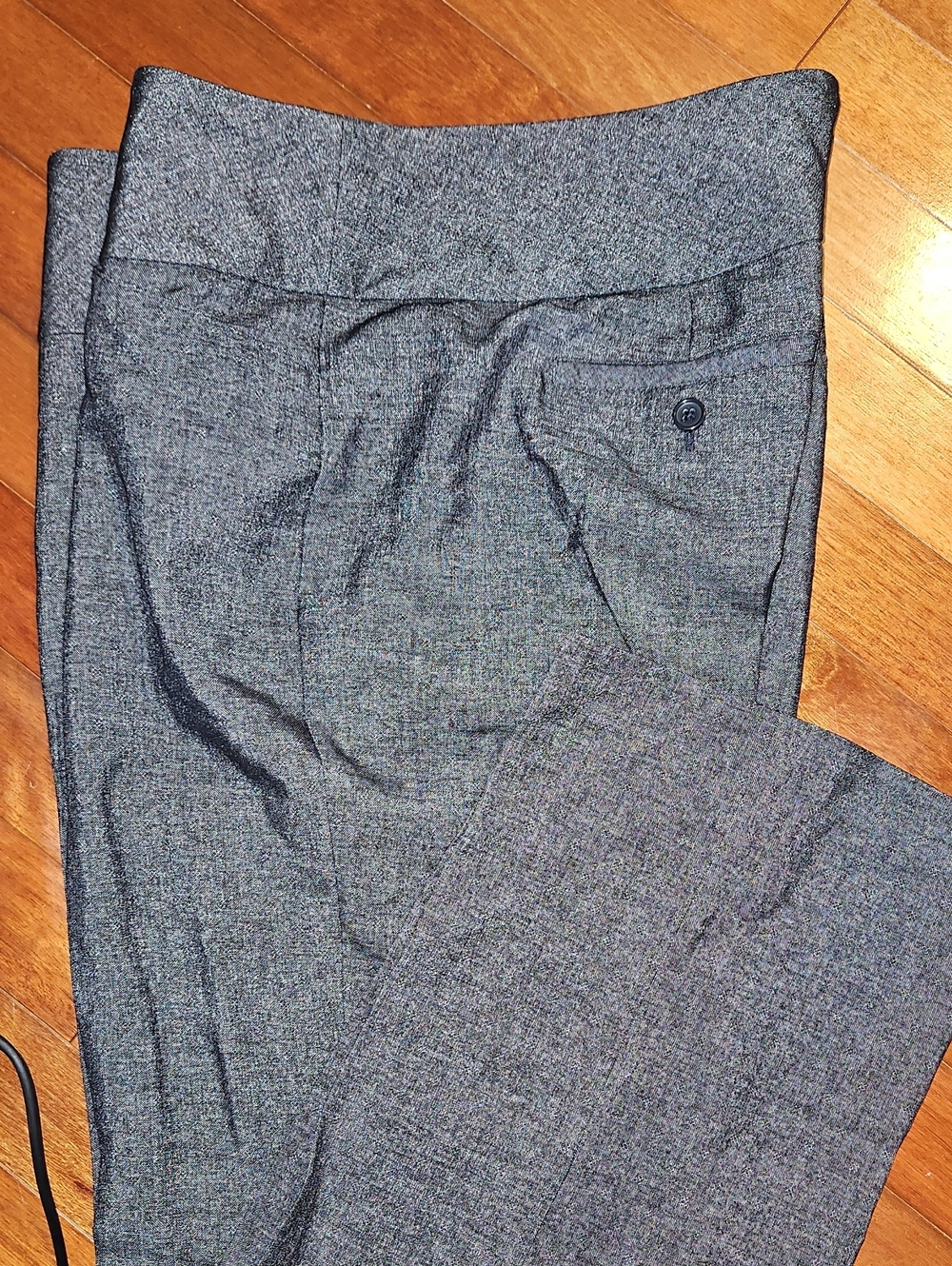 5FOR$30 Elle Black Textured Dress Pants